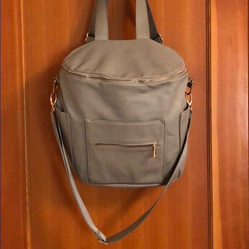 Fawn Design vegan leather diaper bag